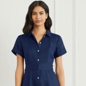 Hill House The Lily Dress Navy Linen XL